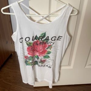 Camisole with laced back